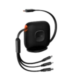 Baseus Traction Series 100W Retractable 3-in-1 Fast Charging Cable Desktop Organizer Type-C to M+L+C