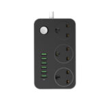LDNIO SC3604 Smart 6USB Charger Adapter Charger 5V 3.4A Grounding Extension Power Socket