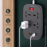 LDNIO Defender Series 4 Socket with 4 USB Port Power Strip (SC4407)