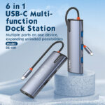 LDNIO DS-16H 6 In 1 USB C Docking Station