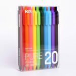 Xiaomi Kaco Retractable Gel Ink Pens - Extra Fine Tip (0.5mm) - 20 Pcs Pack