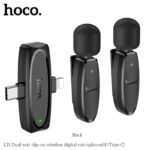 Hoco L15 Dual-Mic 2-in-1 Clip-on Wireless Digital Microphone (iP/Type-C)