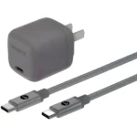 Mophie 30W GaN fast charger + 1M C TO C 60W braided cable
