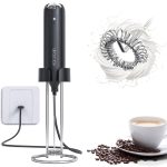 CIRCLE JOY 2-in-1 Milk Frother Handheld Rechargeable Milk Foamer