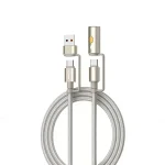 LDNIO LC18 65W 4-in-1 Fast Charging Cable (USB-C+USB-A to USB-C+Cigarette Lighter)