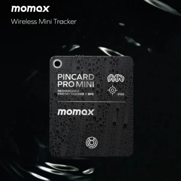 Momax PinCard Pro Mini Rechargeable Find My Tracker