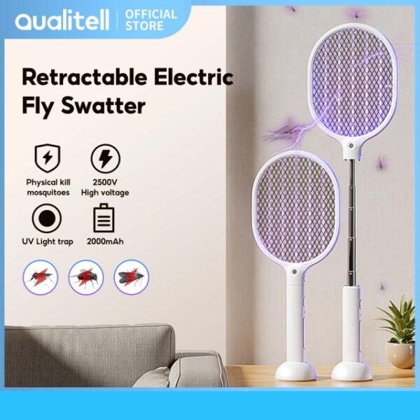 Qualitell L1 Electric Mosquito Killer Swatter Trap Rechargeable Racket