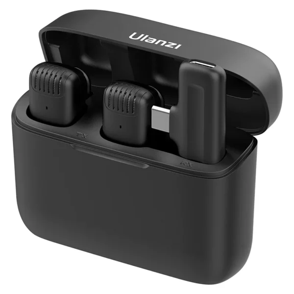 Ulanzi J12 Wireless Type-C Lavalier Microphone with Charging Case