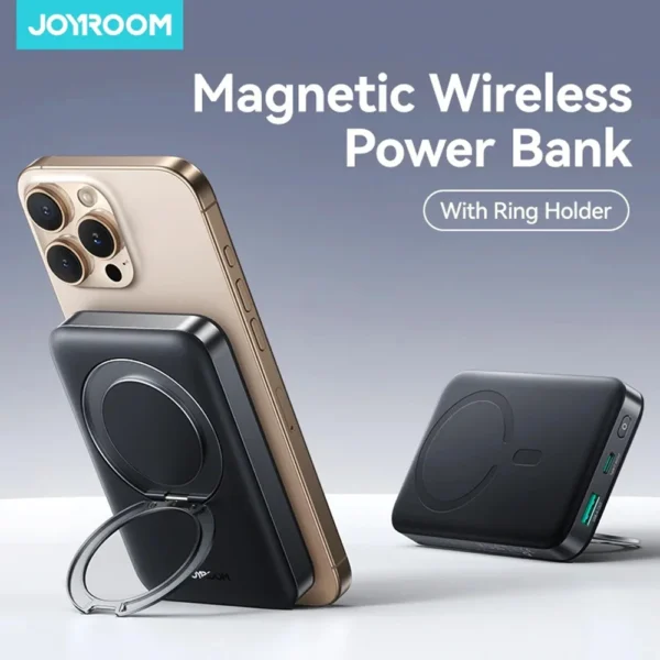 Joyroom JR-PBM12 22.5W 10000mAh Magnetic Wireless Power Bank with Ring Holder