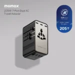 Momax 1-World² 205W 7-Port Dual AC Travel Adapter