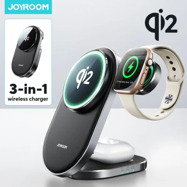 Joyroom JR-W17 Qi2 3-in-1 Magnetic Wireless Charger