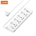 Ldnio SC4408C 2500W Power Socket with 4 Outlet, 2XUSB-A and 2XUSB-C