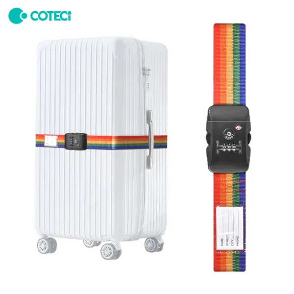 COTECi TSA Customs Combination Lock Luggage Strap