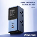 LDNIO SC2 Tower Extension Power Socket Offers Multiple Outlets, Fast Charging USB Ports & Safe Design – Perfect for Home & Office