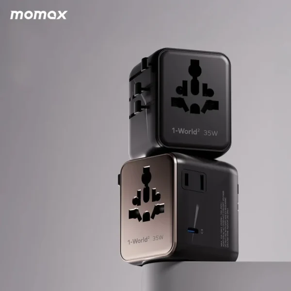 Momax 1-World² 35W 5-Port Dual AC Travel Adapter