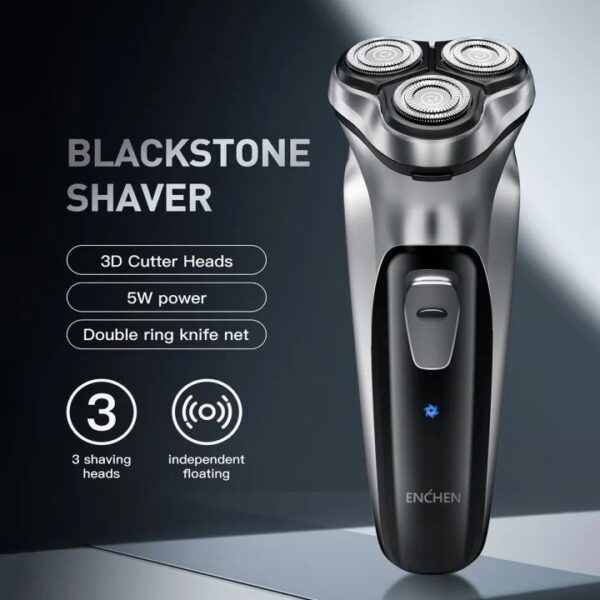 Xiaomi Enchen BlackStone 3D Electric Shaver – Smart Floating Blade Razor for Men | USB Rechargeable, Low Noise & Waterproof Design
