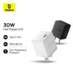 Baseus Palm 30W USB-C Fast Charging Wall Charger – US Plug