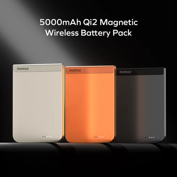 Momax 1-Power S.Pass Qi2 5000mAh Magnetic Wireless Battery Pack for iPhone