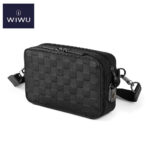 WiWU Master Anti-Theft Genuine Leather Crossbody Bag with Fingerprint Unlock