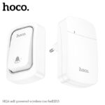 HOCO HI26 Self-Powered Wireless Door Bell – Battery-Free Plug-in Receiver, Waterproof Home Doorbell