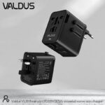 VALDUS VL33 33W GaN Universal Travel Adapter Fast Charging International Plug Converter (US/EU/UK/AU)