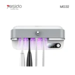 YESIDO MG32 UV Toothbrush Dryer & Sterilizer Holder Wall Mount Automatic Toothbrush Sanitizer