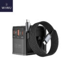 WiWU UA013 20W Universal Travel Plug Adapter Cable Combo – Multi-Country Fast Charging Adapter