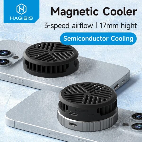Xiaomi Hagibis Magnetic Cell Phone Cooler MC100S – Fast Semiconductor Cooling Fan for Gaming