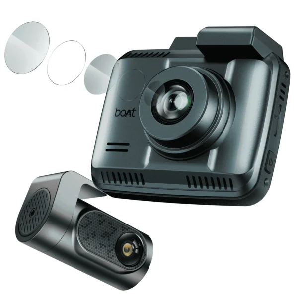 boAt HIVE Dashcam F1 4K Dual-Channel Dashcam with Sony STARVIS Sensor & ADAS