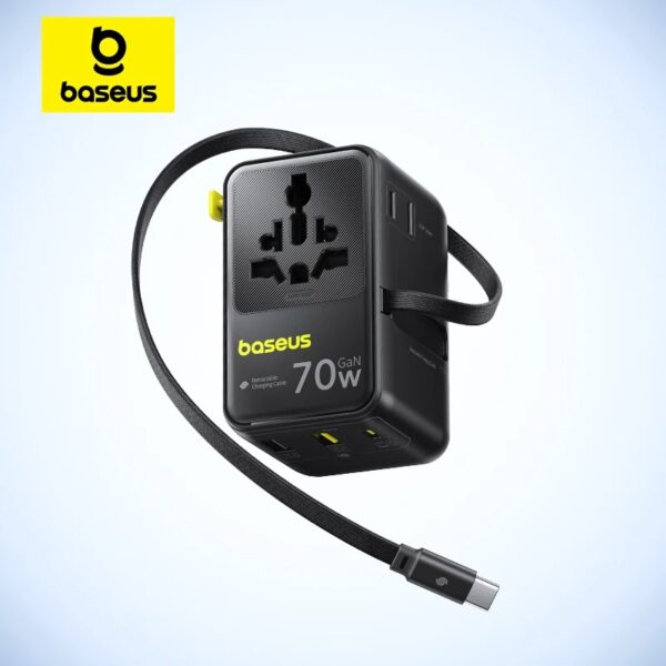 Baseus EnerCore CG11 70W Universal Travel Adapter Fast Charging Multi Plug Worldwide Charger