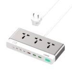 LDNIO SC3 10-in-1 100W GaN Desktop Power Strip with USB-C PD Fast Charging, Multi-Port Universal Extension Socket for Home & Office