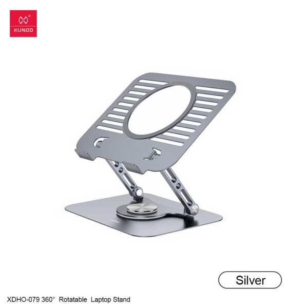 XUNDD XDHO-079 360° Rotatable Laptop Stand Adjustable Foldable Aluminum Notebook Desk Holder