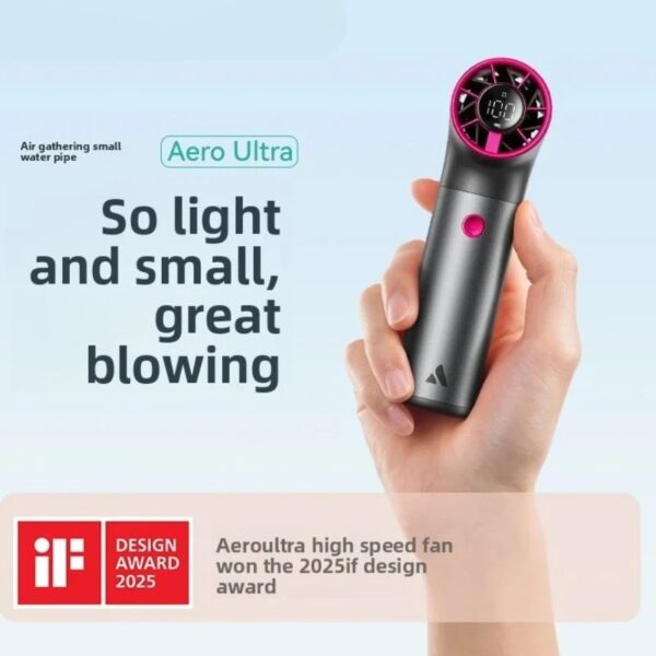 Aecooly Handheld High-Speed Fan Aero Ultra – Portable Rechargeable Mini Turbo Fan with Powerful Airflow & Low Noise Cooling