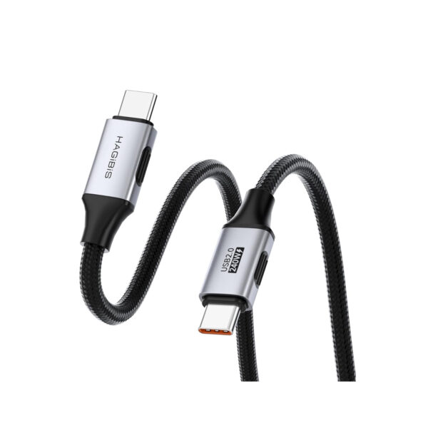 Hagibis TCC10 USB 3.1 Type-C 240W Fast Charging Cable – PD 3.1 USB-C Data & Super Fast Charging Cable for MacBook, Samsung, iPhone & Laptop