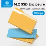 Hagibis SSD Enclosure Folder Style USB 3.2 Gen2 10Gbps NVMe PCIe M.2 External SSD Case
