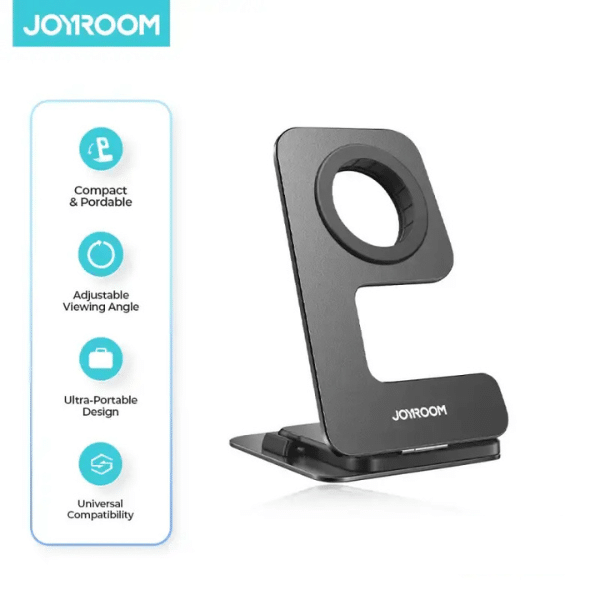 JOYROOM JR-W18 Desktop Watch Charger Stand – Magnetic Wireless Charging Dock for Apple Watch