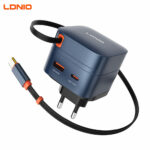 LDNIO Q10 65W GaN Charger | USB-C Power Delivery Fast Charger for Laptop & Smartphone