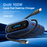 LDNIO Q17 100W GaN Fast Charging Station | Multiport USB-C Power Adapter