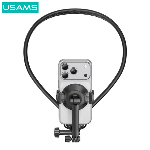 USAMS JOY02 Neck Mount Magnetic Phone Holder – Flexible Hands-Free Smartphone Stand