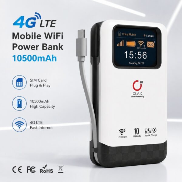 OLAX M200 GoMate SIM Supported Pocket WiFi Router with Power Bank