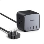 UGREEN Nexode Cube Power Strip 7 in 1 GaN 65W（3AC 2C2A 1.8M) 90906