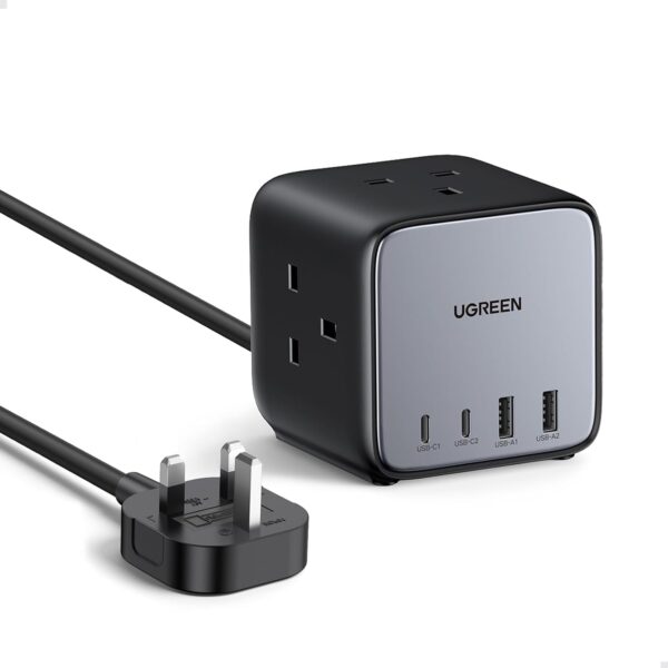UGREEN Nexode Cube Power Strip 7 in 1 GaN 65W（3AC 2C2A 1.8M) 90906