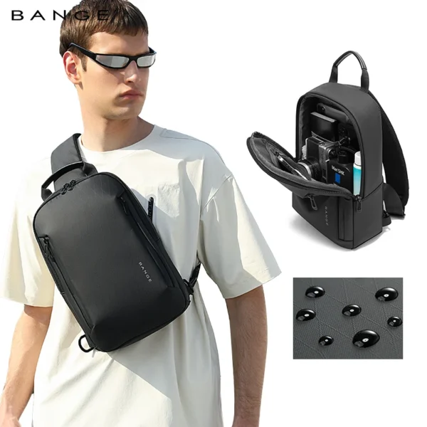 BANGE BG-3077 Crossbody Chest Bag 11 Inch Tablet Sling Bag